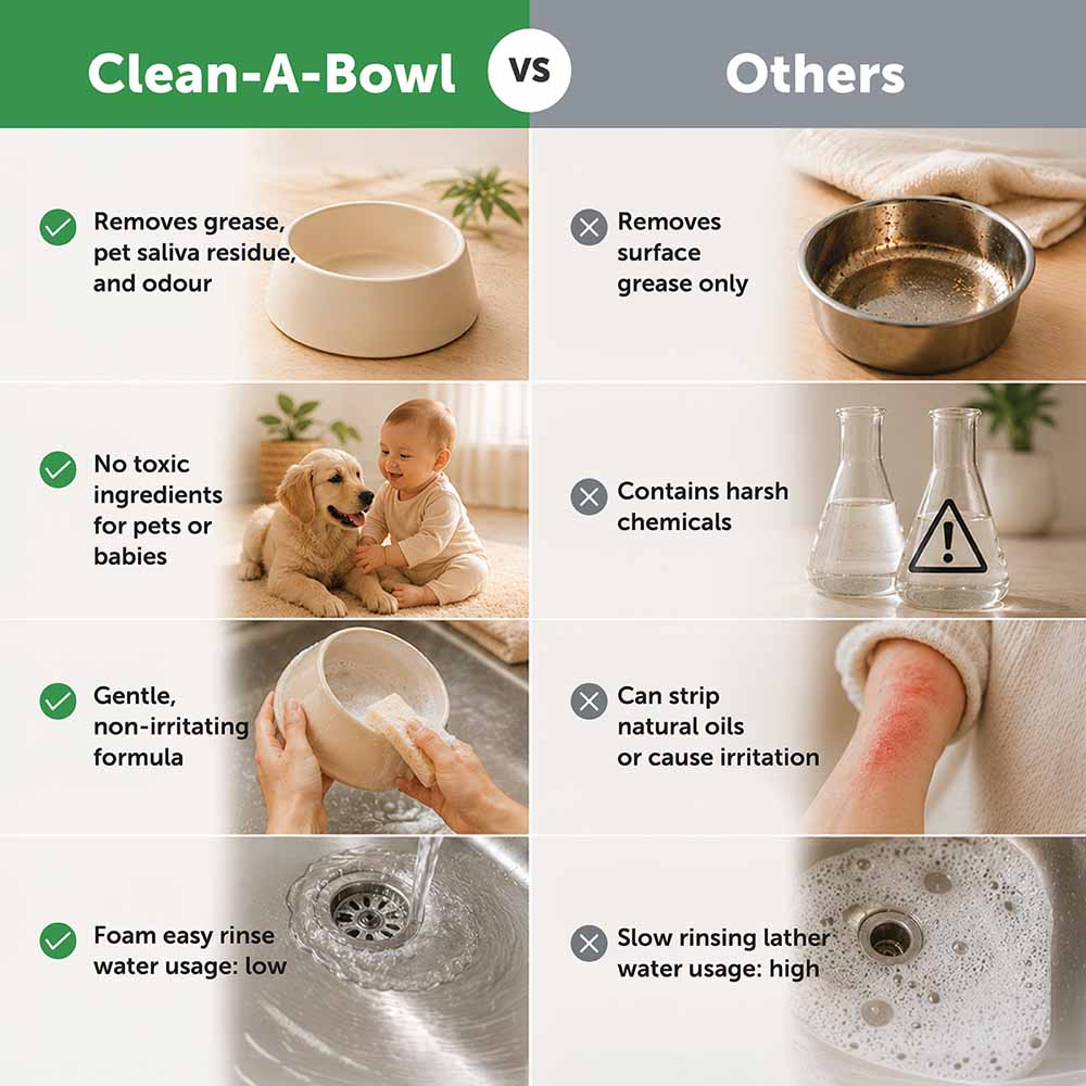 Loveabowl Clean-A-Bowl Multi-Purpose Unscented Foam Wash 500ml