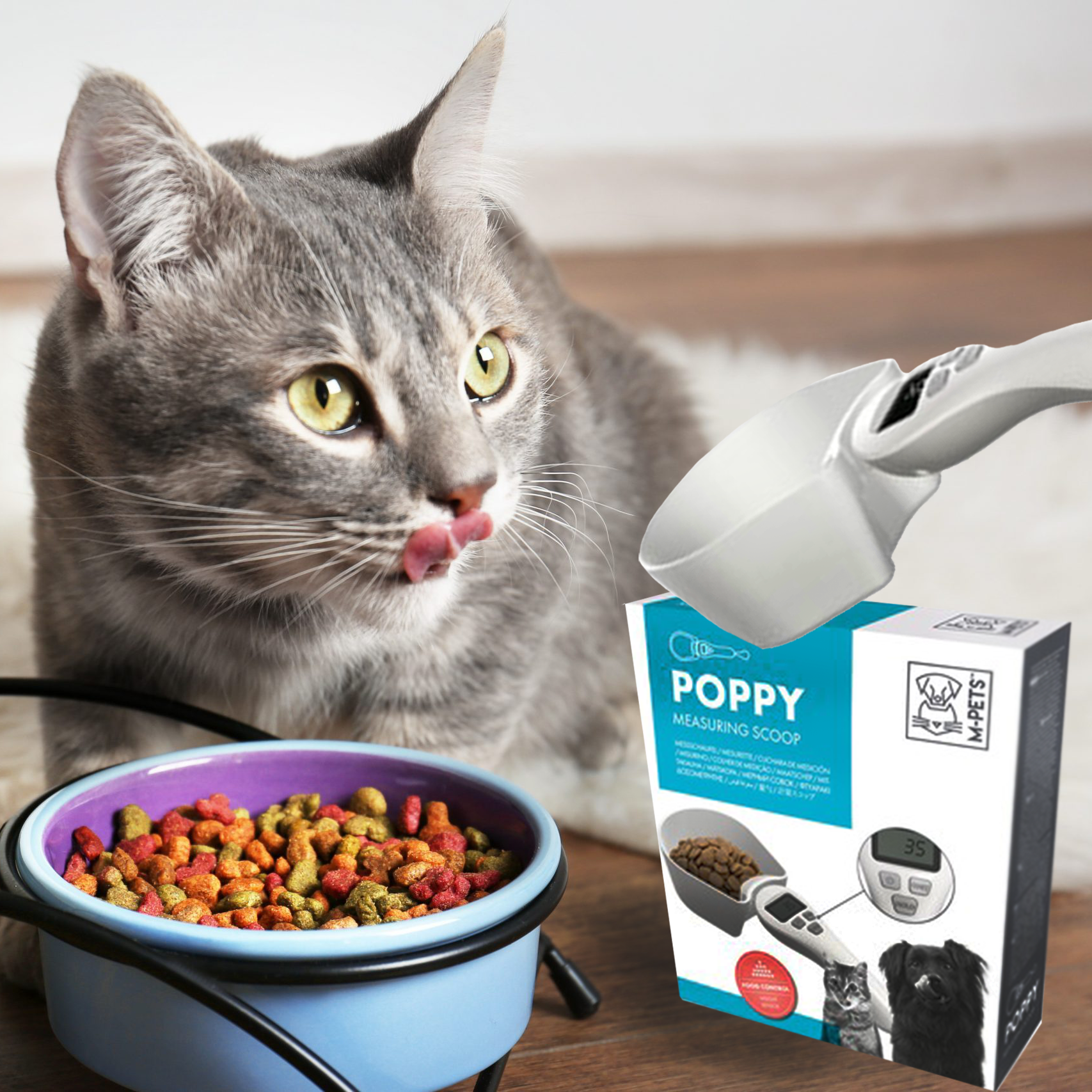 M-Pets Poppy Measuring Scoop — Always Serve Up The Right Amount Of Cat Food!