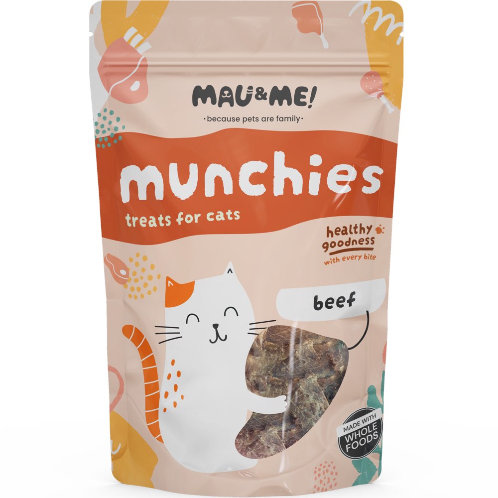 KOHE-VERSARY 10% OFF: Mau&Me Munchies Beef Air-Dried Grain-Free Cat Treats 60g