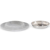 Messy Cats Single Silicone Feeder With Stainless Steel Cat Bowl (Marble)