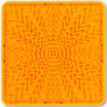 Messy Mutts Framed Silicone Interactive Dog Licking Mat (Orange)