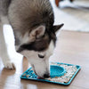 Messy Mutts Framed Silicone Interactive Dog Licking Bowl Mat (Grey)