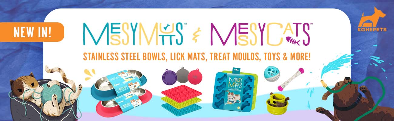 Messy Mutts Cat Silicone Interactive Feeder Large