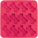 Messy Mutts Silicone Dog Treat Making Mold (12 Bones, Watermelon)