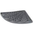 Messy Mutts Silicone Triangle Therapeutic Dog Licking Mat With Suction (Cool Grey)