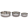 Messy Mutts Stainless Steel Heavy Gauge Dog Bowl With Non-Slip Removable Silicone Base