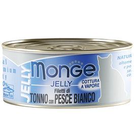 Monge Yellowfin Tuna with Sea Bream in Jelly Canned Cat Food 80g