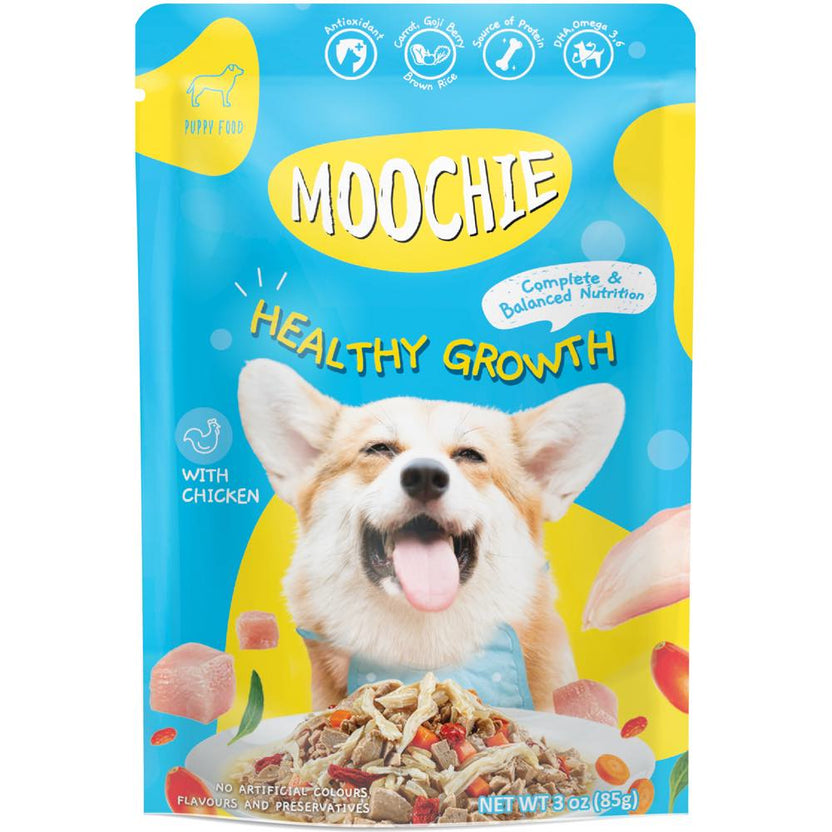 Moochie Healthy Growth Chicken Puppy Pouch Dog Food | Kohepets