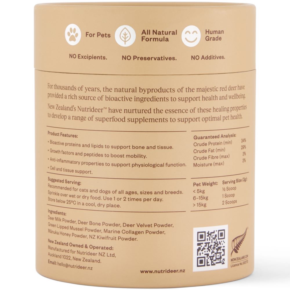 Nutrideer Move & Play Joint & Mobility Supplement For Cats & Dogs 90g