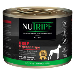 20% OFF: Nutripe Pure Beef & Green Tripe Gum & Grain-Free Canned Dog Food 185g