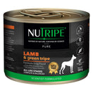 20% OFF: Nutripe Pure Lamb & Green Tripe Gum & Grain-Free Canned Dog Food 185g