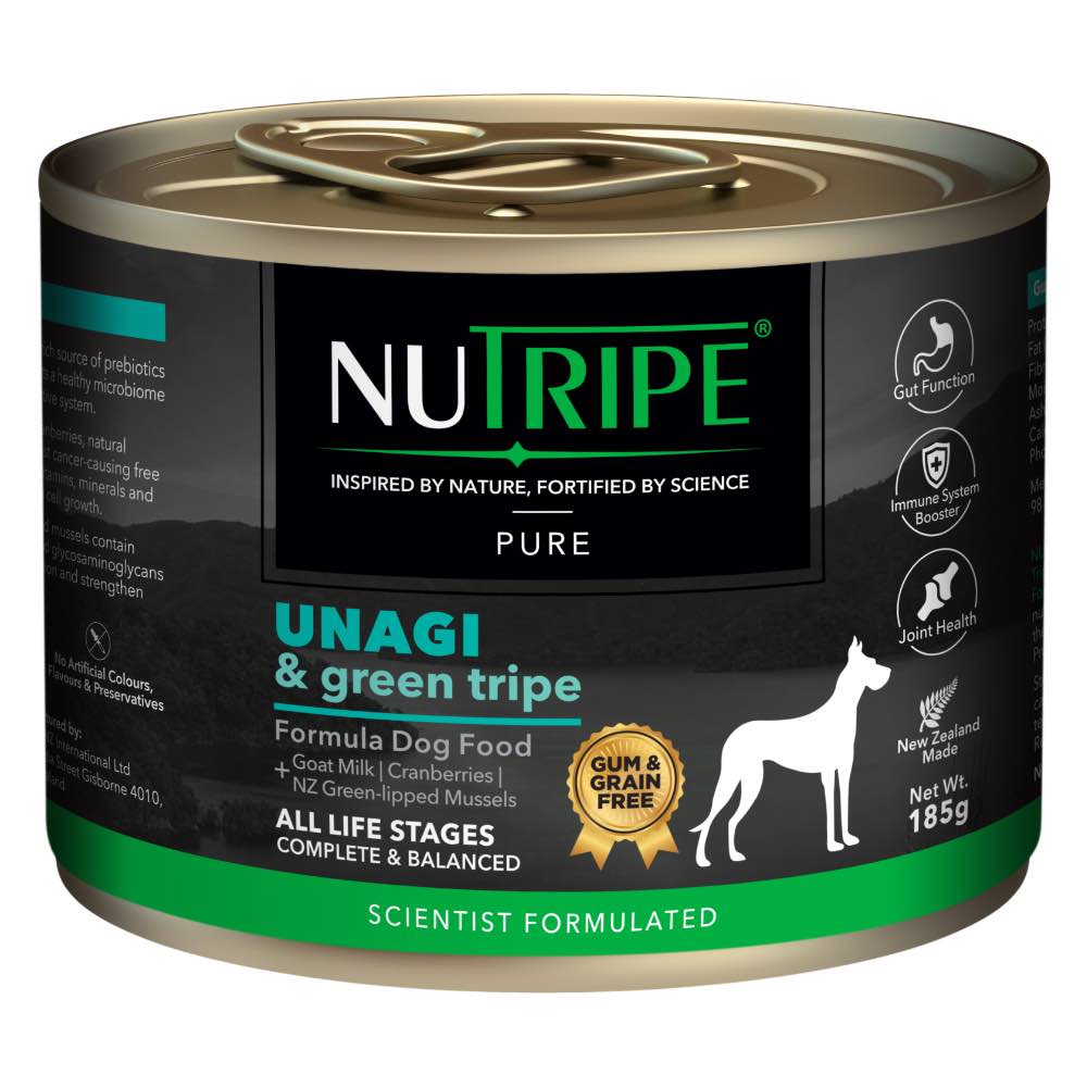 Nutripe Pure Unagi Green Tripe Gum Grain-Free Canned Dog Food