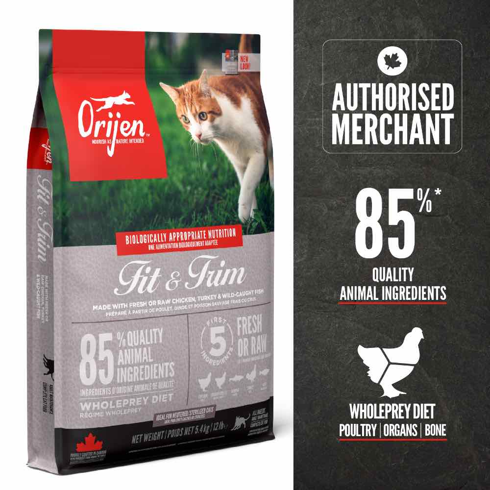 ORIJEN Fit & Trim Adult Grain-Free Dry Cat Food