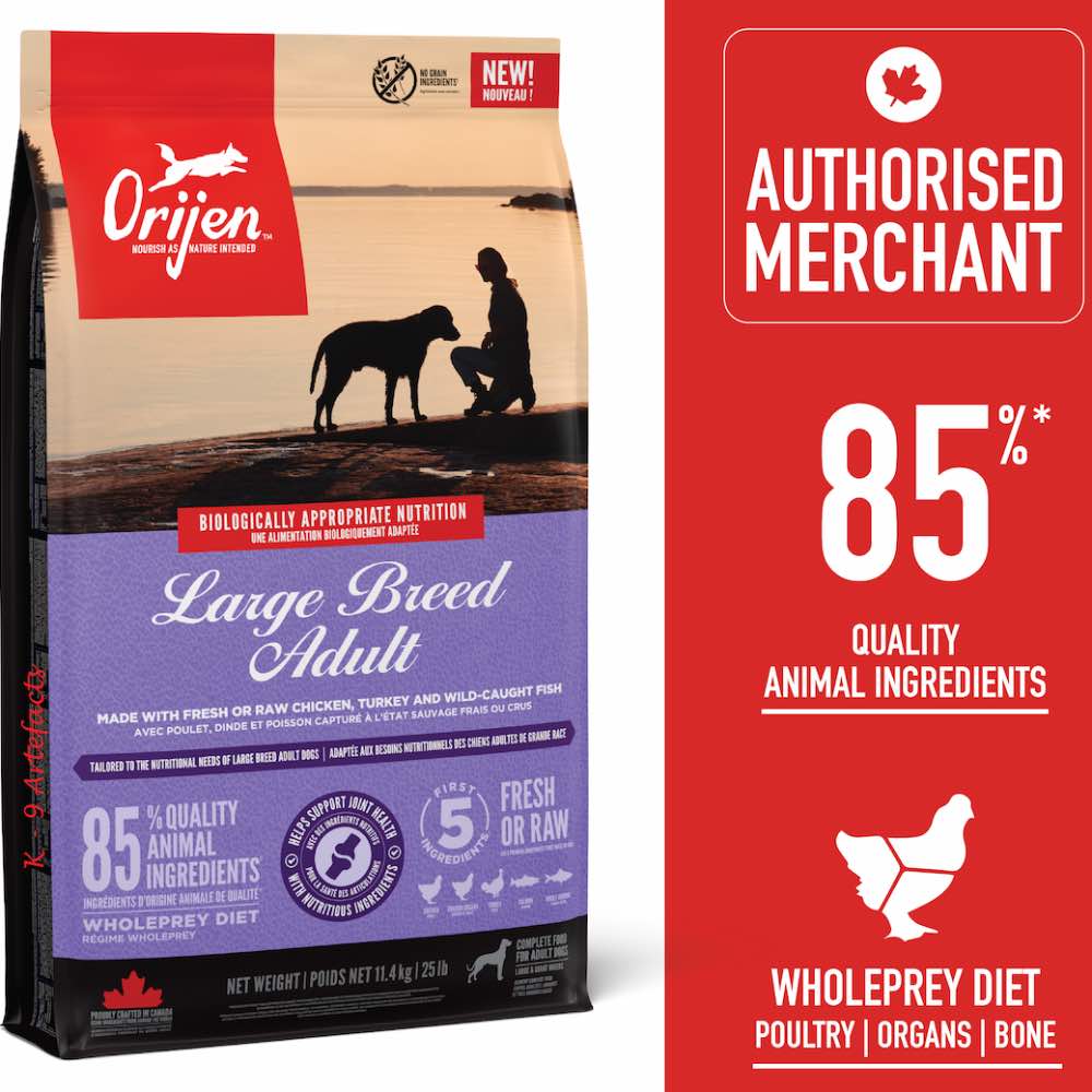 ORIJEN Adult Large Breed Grain-Free Dry Dog Food 11.4kg - Kohepets