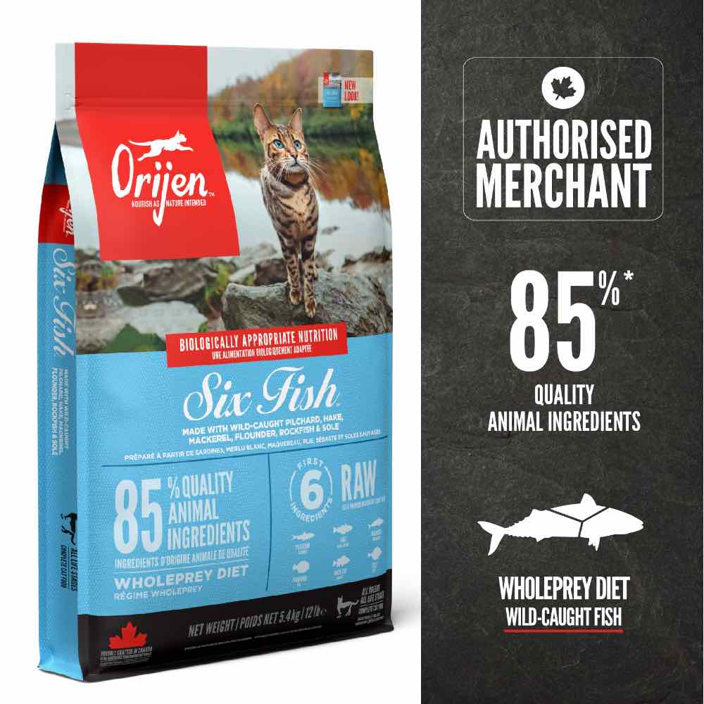 ORIJEN Six Fish Grain-Free Dry Cat Food
