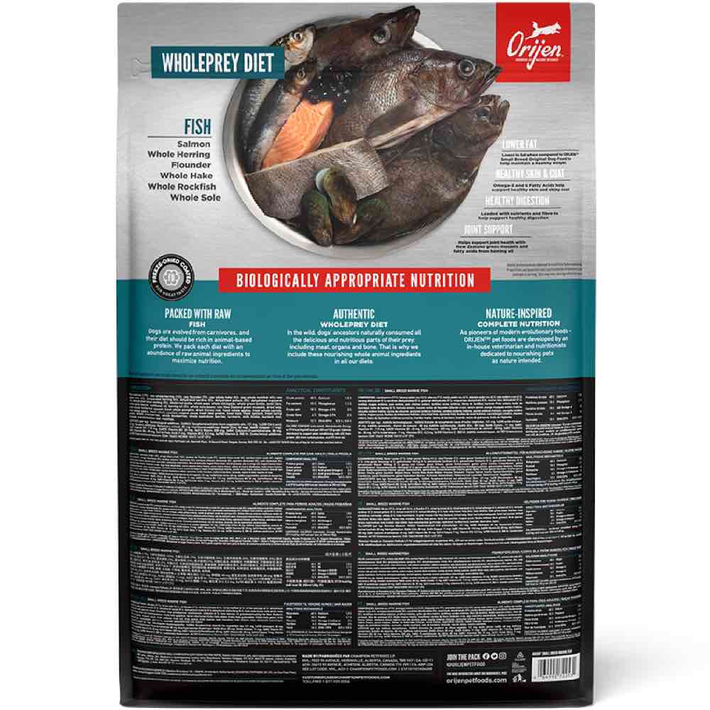 ORIJEN Marine Fish Small Breed Grain-Free Dry Dog Food | Kohepets
