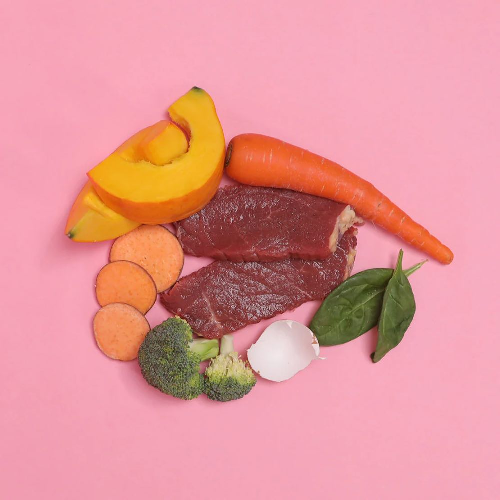 PetCubes Puppy Gently Cooked Beef Grain-Free Frozen Dog Food 2.24kg