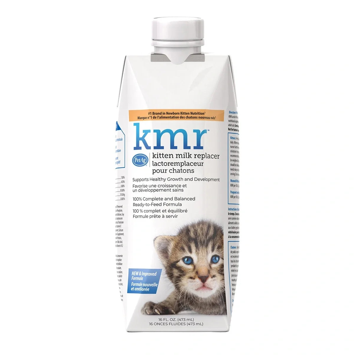 PetAg KMR Milk Replacer Liquid for Cats & Kittens 16oz