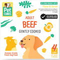 PetCubes Gently Cooked Beef Grain-Free Frozen Dog Food 2.24kg