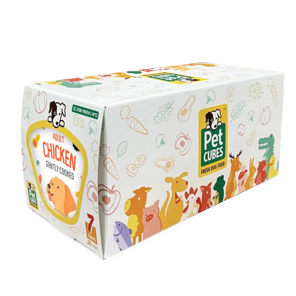 PetCubes Gently Cooked Chicken Grain-Free Frozen Dog Food 2.24kg
