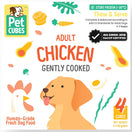 PetCubes Gently Cooked Chicken Grain-Free Frozen Dog Food 2.24kg