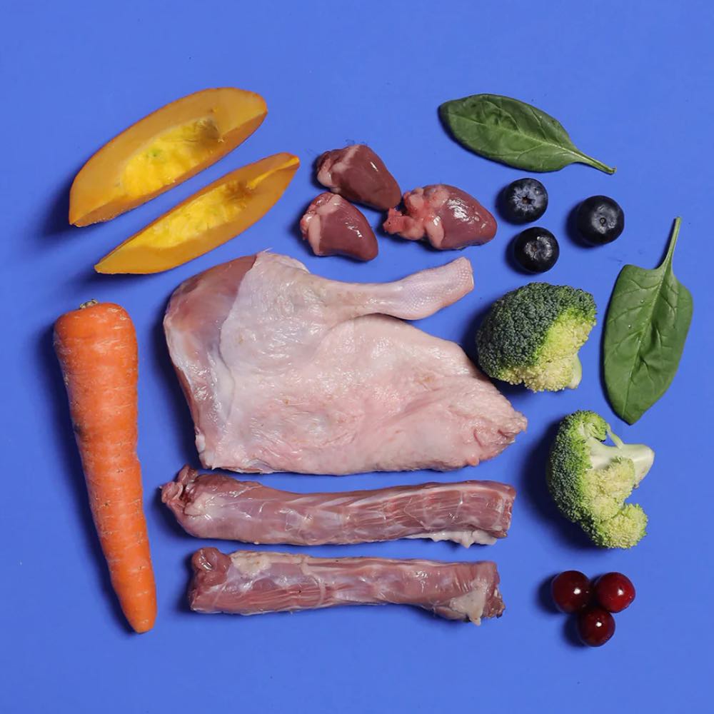 PetCubes Gently Cooked Duck Grain-Free Frozen Dog Food 2.24kg