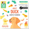 PetCubes Gently Cooked Duck Grain-Free Frozen Dog Food 2.24kg