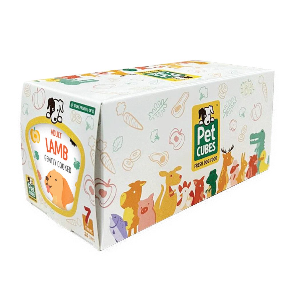 PetCubes Gently Cooked Lamb Grain-Free Frozen Dog Food 2.24kg