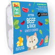 PetCubes Gently Cooked Beef & Duck Kitten Frozen Cat Food 1.28kg