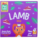 PetCubes Raw Lamb Frozen Cat Food 1.28kg