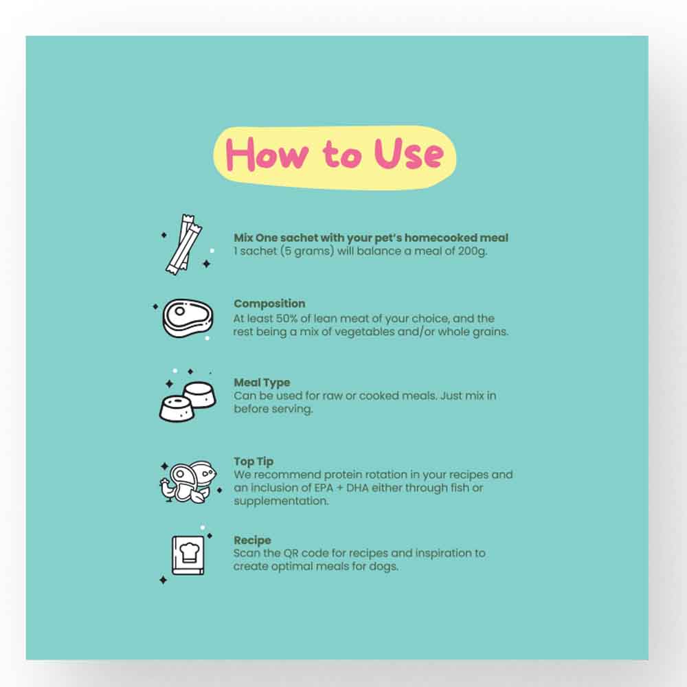 Petcubes Mix This! Adult Dog Health Supplement 28 Satchets