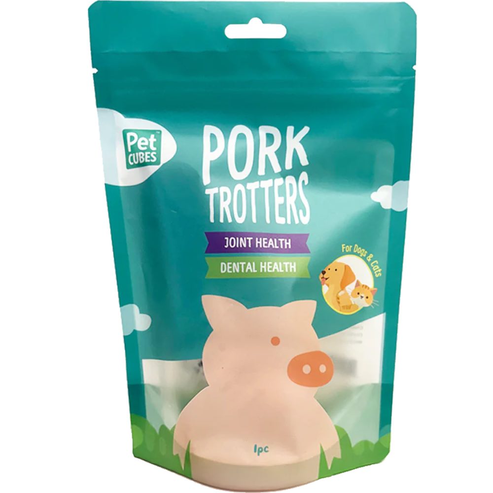 PetCubes Pork Trotters Grain-Free Treats For Cats & Dogs 1pc