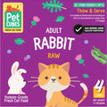 PetCubes Raw Rabbit Frozen Cat Food 1.28kg