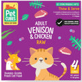 PetCubes Raw Venison & Chicken Frozen Cat Food 1.28kg