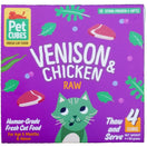 PetCubes Raw Venison & Chicken Frozen Cat Food 1.28kg