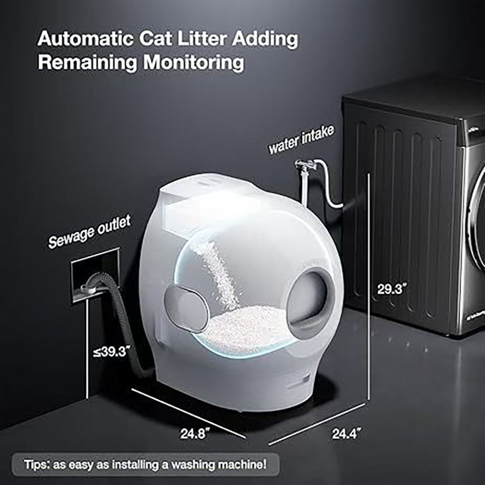 Petgugu Self Flushing Smart Toilet Cat Litter Box (Pre-Order)