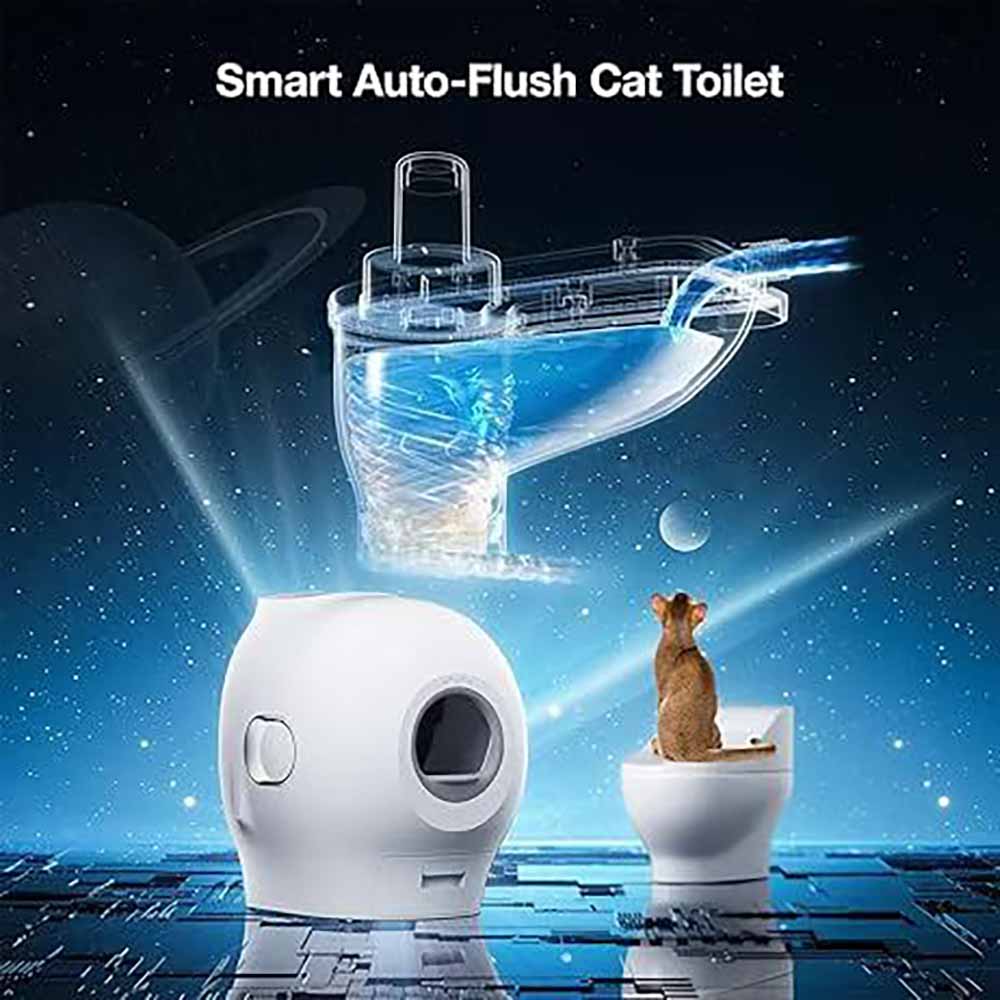 Petgugu Self Flushing Smart Toilet Cat Litter Box (Pre-Order)
