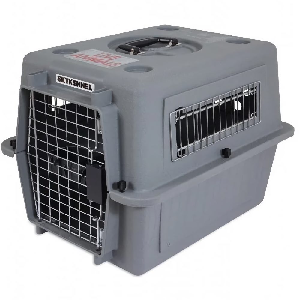 Petmate Sky Kennel IATA Approved Pet Carrier (Light Grey)