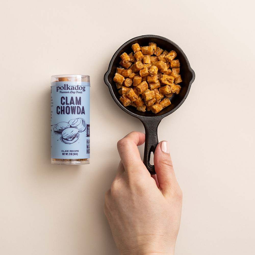 Polkadog Clam Chowda Treats For Cats & Dogs 2oz (Mini Tube) Kohepets