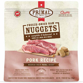 Primal Pork Freeze-Dried Raw Nuggets Dog Food 14oz - Kohepets