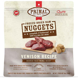 Primal Venison Freeze-Dried Raw Nuggets Dog Food 14oz - Kohepets