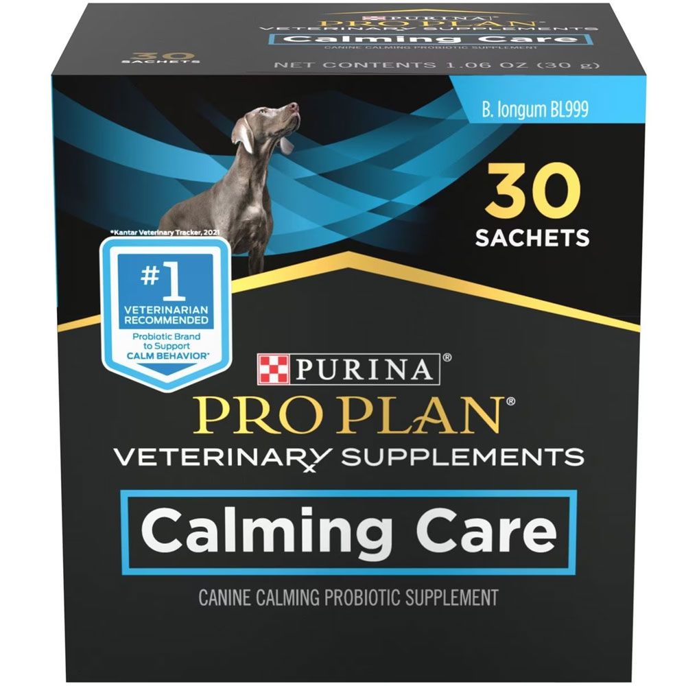 Box of Purina Pro Plan Veterinary Supplements Calming Care for dogs.