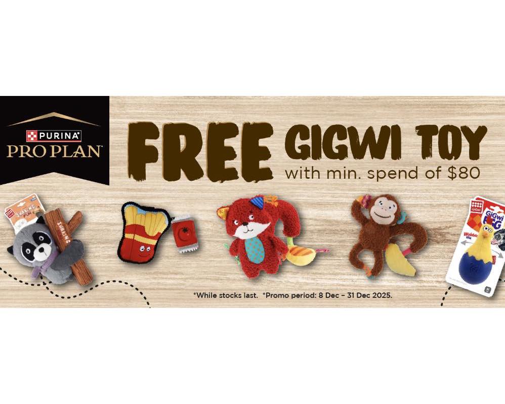 FREE GiGwi Toy with Over $80 of Pro Plan Purchase