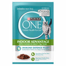 Purina One Indoor Advantage Chicken in Gravy Pouch Cat Food 70g x 12
