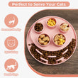 KOHE-VERSARY 10% OFF: Puzzle Feeder Digger Interactive Cat Bowl (Pink)