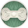Puzzle Feeder Interactive Dog Bowl (Broken Wave, Green)