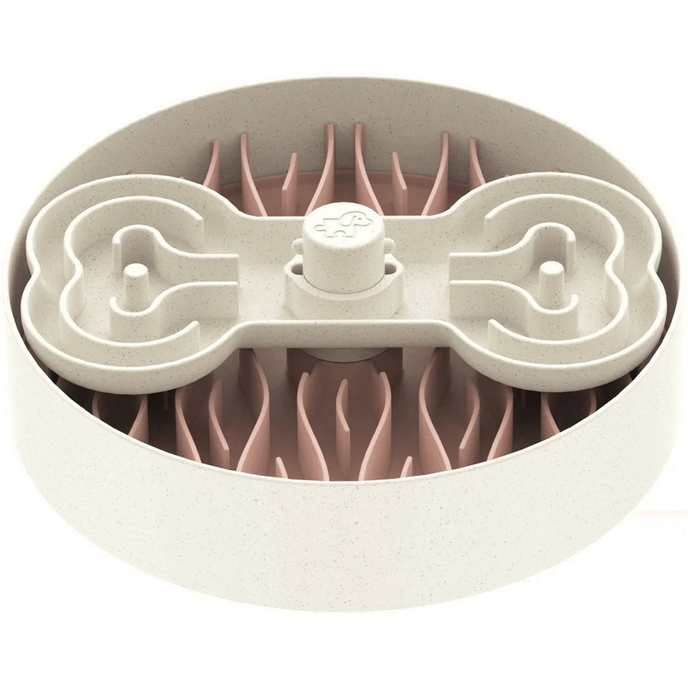 KOHE-VERSARY 10% OFF: Puzzle Feeder Interactive Dog Bowl (Broken Wave, Pink)