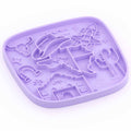 Puzzle Feeder Interactive Dog Lick Mat (Texas Purple) - Kohepets