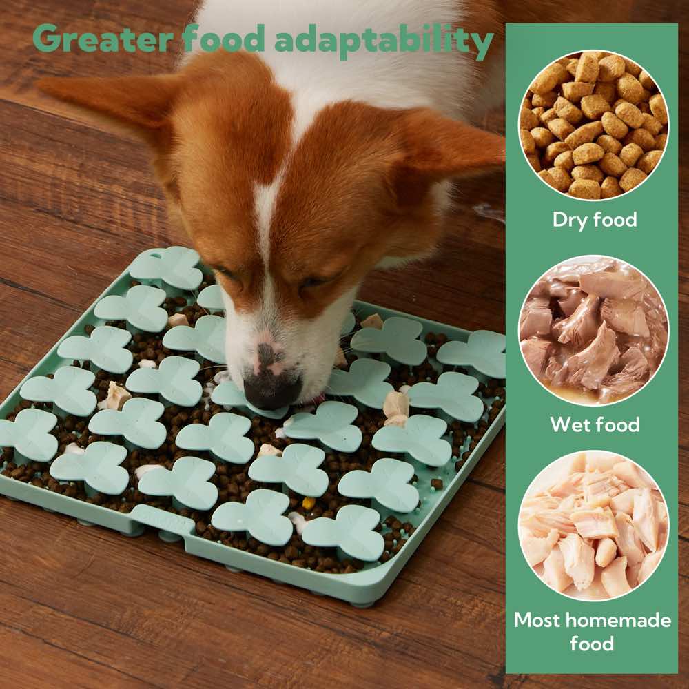 KOHE-VERSARY 10% OFF: Puzzle Feeder Interactive Dog Slow Feeder Mat (Green)