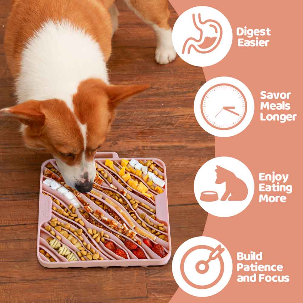 Puzzle Feeder Interactive Dog Lick Mat (Wave) - Kohepets
